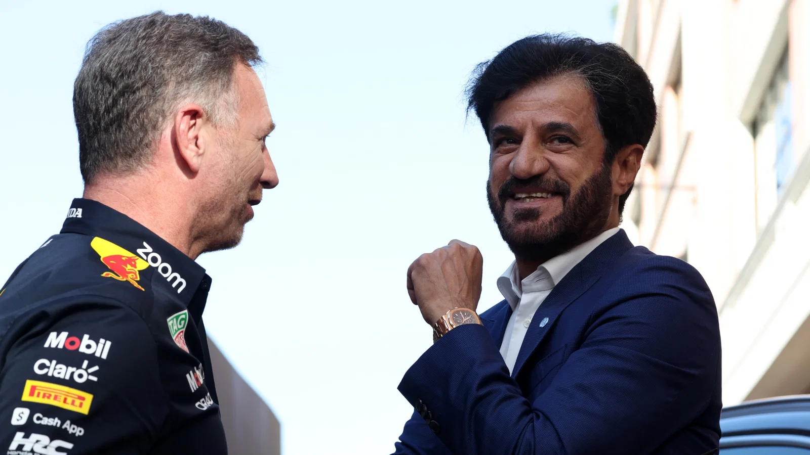 Christian Horner and Mohamed Ben Sulayem