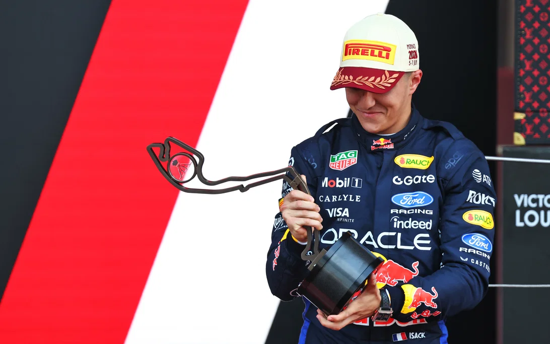 Isack Hadjar Monaco Podium