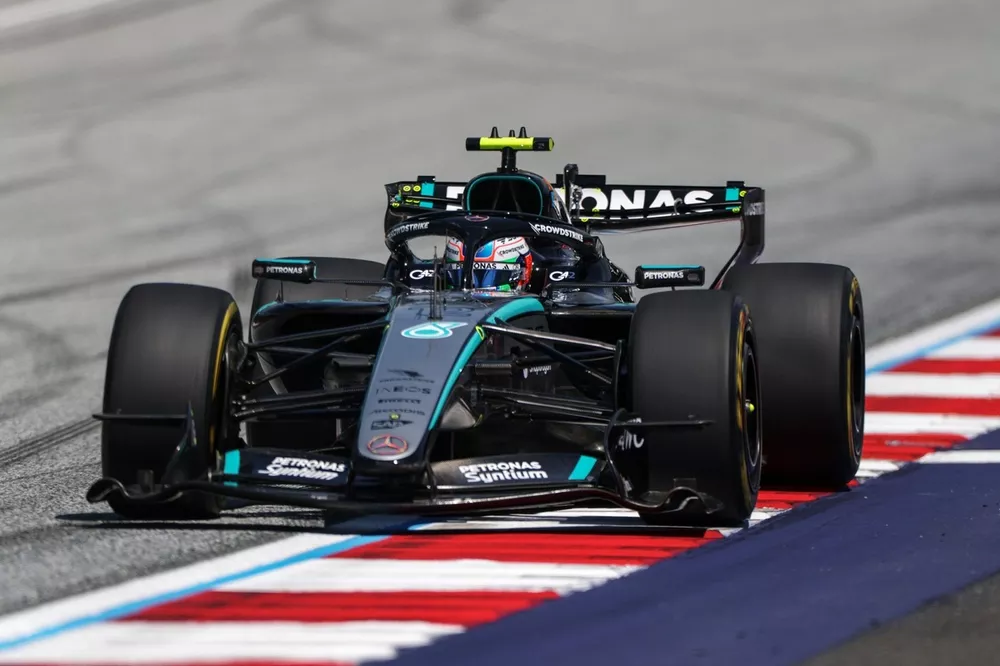 Kimi Antonelli on track in Austria